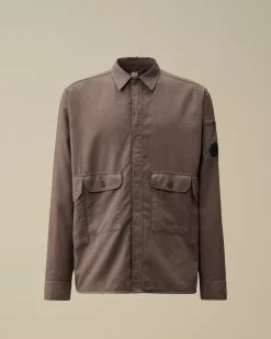 Overshirt<C.P. Company Flannel Lined Overshirt Boulevard – Violet