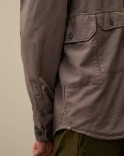Overshirt<C.P. Company Flannel Lined Overshirt Boulevard – Violet