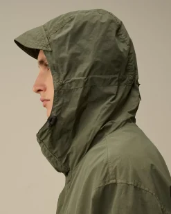 Overshirt<C.P. Company Flatt Nylon Hooded Overshirt Grape Leaf – Green