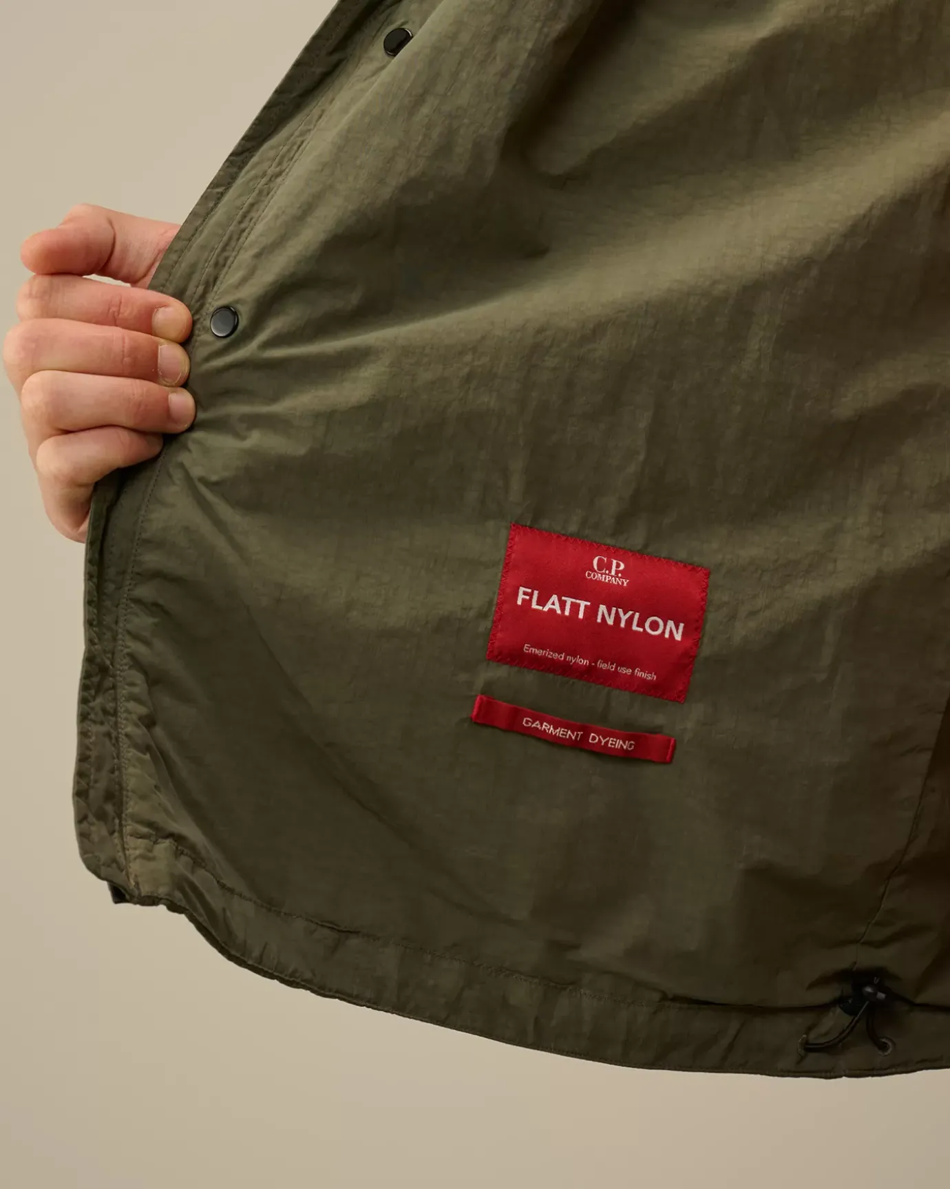 Overshirt<C.P. Company Flatt Nylon Hooded Overshirt Grape Leaf – Green
