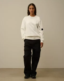 Trousers<C.P. Company Flatt Nylon Loose Utility Pants Black
