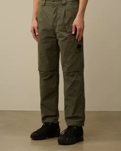 Trousers<C.P. Company Flatt Nylon Regular Cargo Pants Grape Leaf – Green