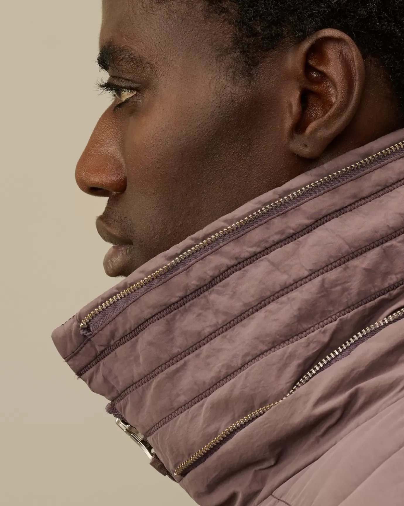 Jacket & Coats<C.P. Company Flatt Nylon Short Down Jacket Purple Dove