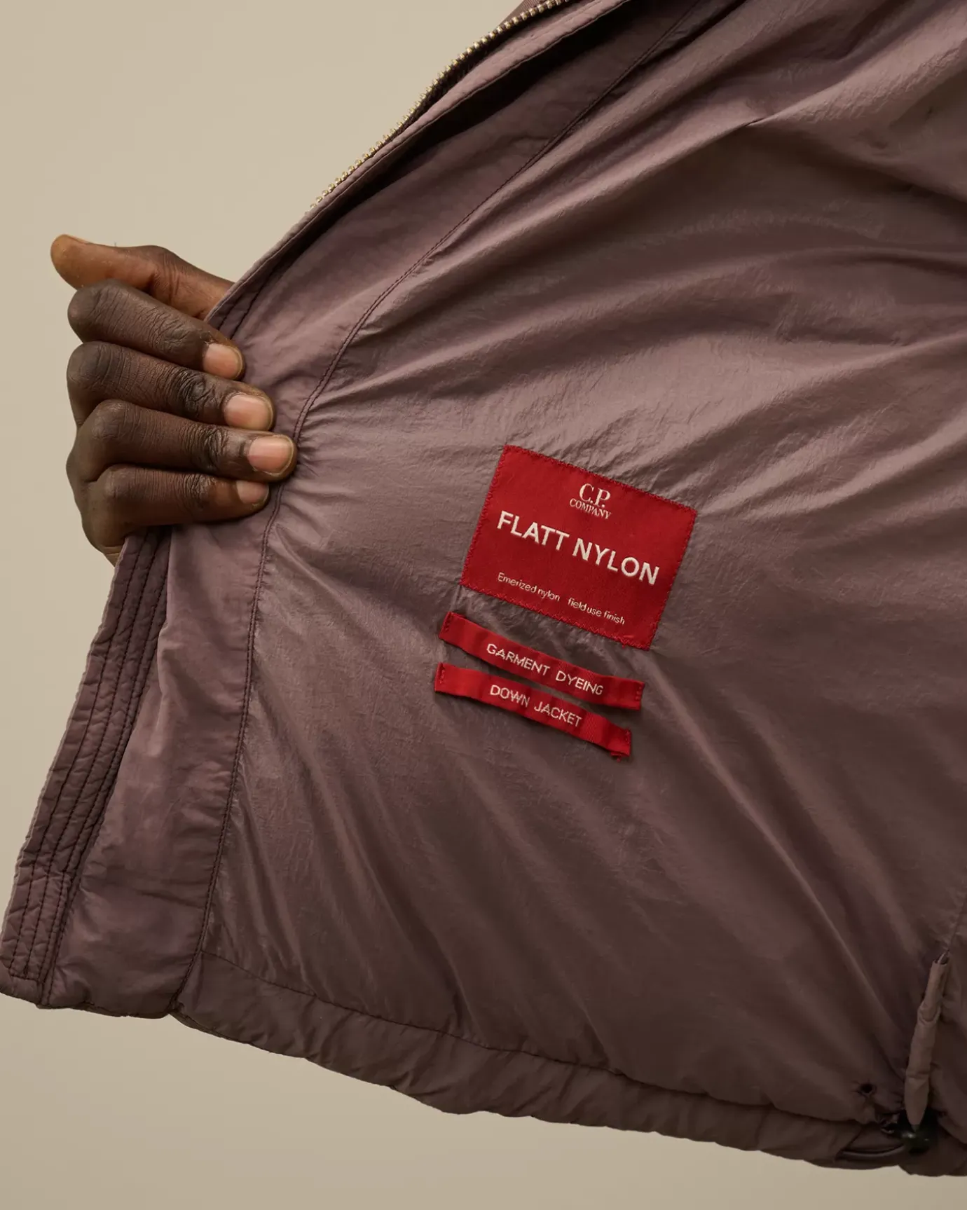 Jacket & Coats<C.P. Company Flatt Nylon Short Down Jacket Purple Dove