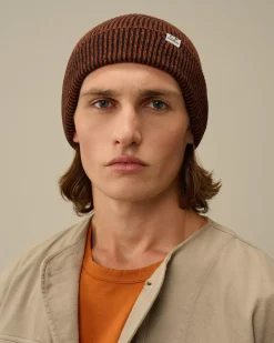 Hats<C.P. Company Fleece Knit Beanie Bombay Brown
