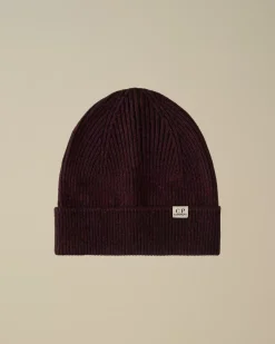 Hats<C.P. Company Fleece Knit Beanie Potent Purple