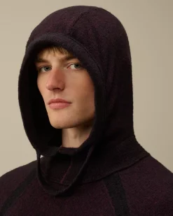Jumpers<C.P. Company Fleece Knit Hooded Knit Potent Purple