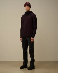 Jumpers<C.P. Company Fleece Knit Hooded Knit Potent Purple