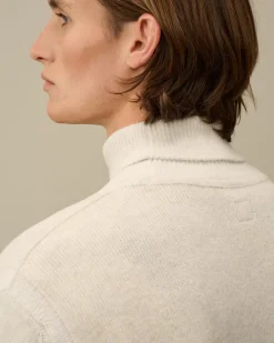 Jumpers<C.P. Company Fleece Knit Turtleneck Knit White Melange