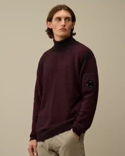 Jumpers<C.P. Company Fleece Knit Turtleneck Knit Potent Purple
