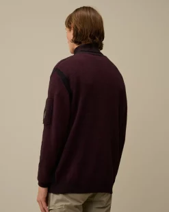 Jumpers<C.P. Company Fleece Knit Turtleneck Knit Potent Purple