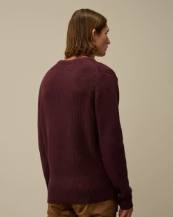 Jumpers<C.P. Company Full Rib Crew Neck Knit Potent Purple