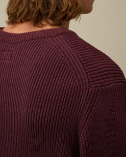 Jumpers<C.P. Company Full Rib Crew Neck Knit Potent Purple