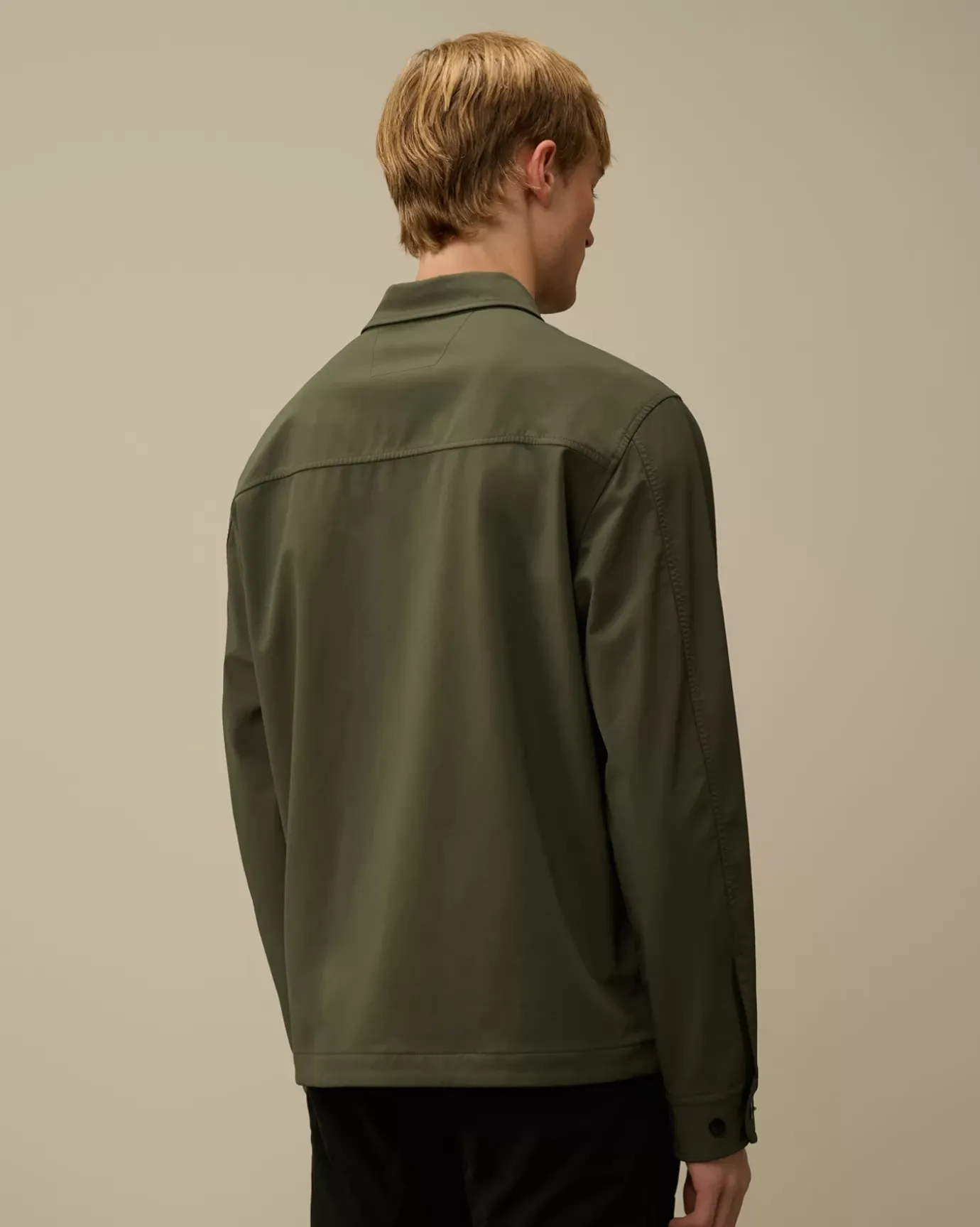 Overshirt<C.P. Company GD Shell Mixed Buttoned Overshirt Grape Leaf – Green