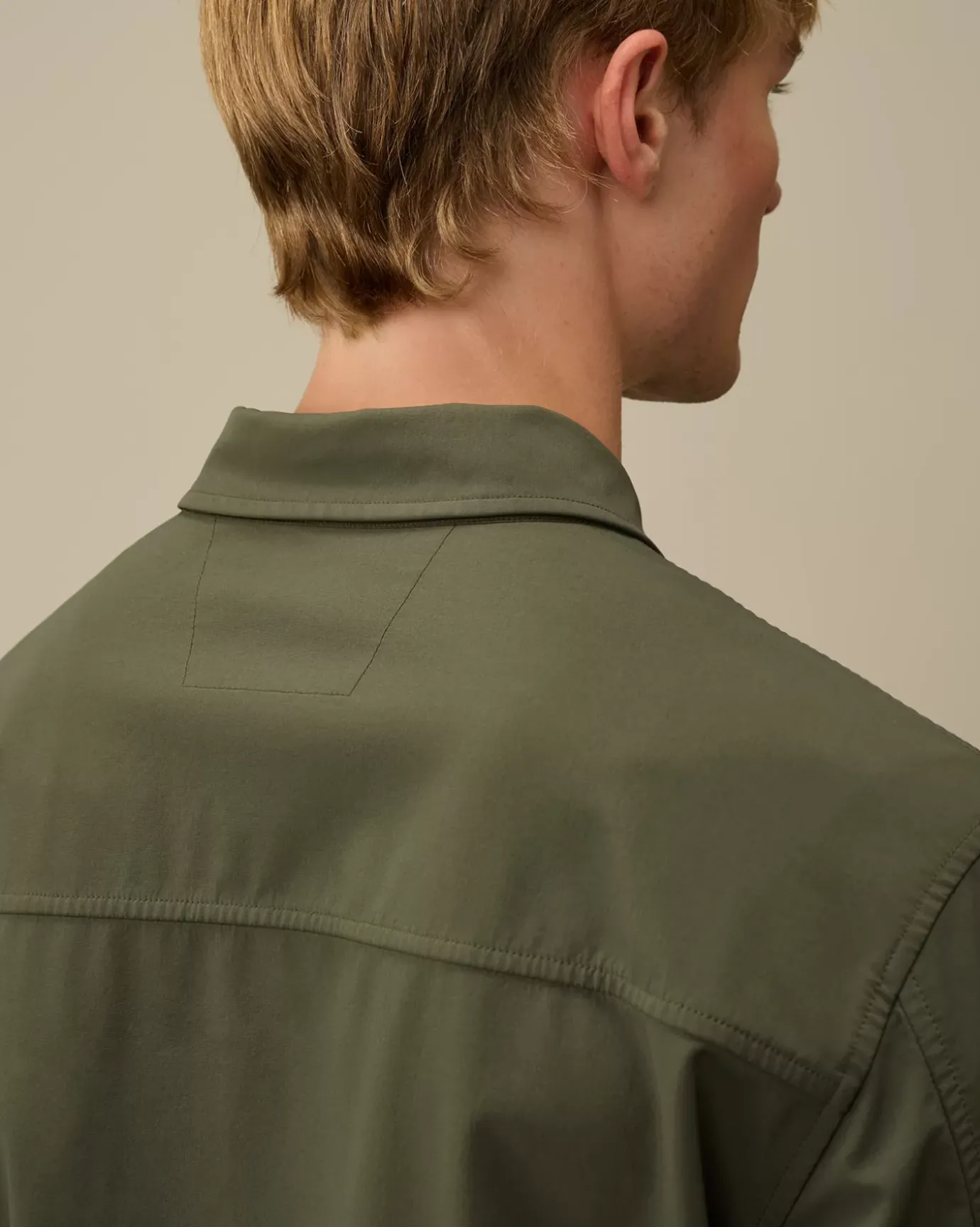 Overshirt<C.P. Company GD Shell Mixed Buttoned Overshirt Grape Leaf – Green