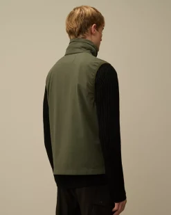 Jacket & Coats<C.P. Company GD Shell Mixed Lens Vest Grape Leaf – Green