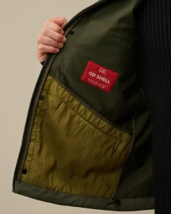 Jacket & Coats<C.P. Company GD Shell Mixed Lens Vest Grape Leaf – Green