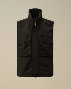 Jacket & Coats<C.P. Company GD Shell Mixed Lens Vest Black