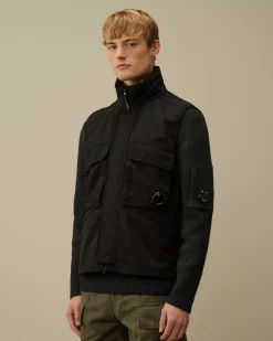 Jacket & Coats<C.P. Company GD Shell Mixed Lens Vest Black