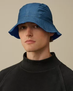 Hats<C.P. Company Gore-G Type Logo Bucket Hat Directoire Blue