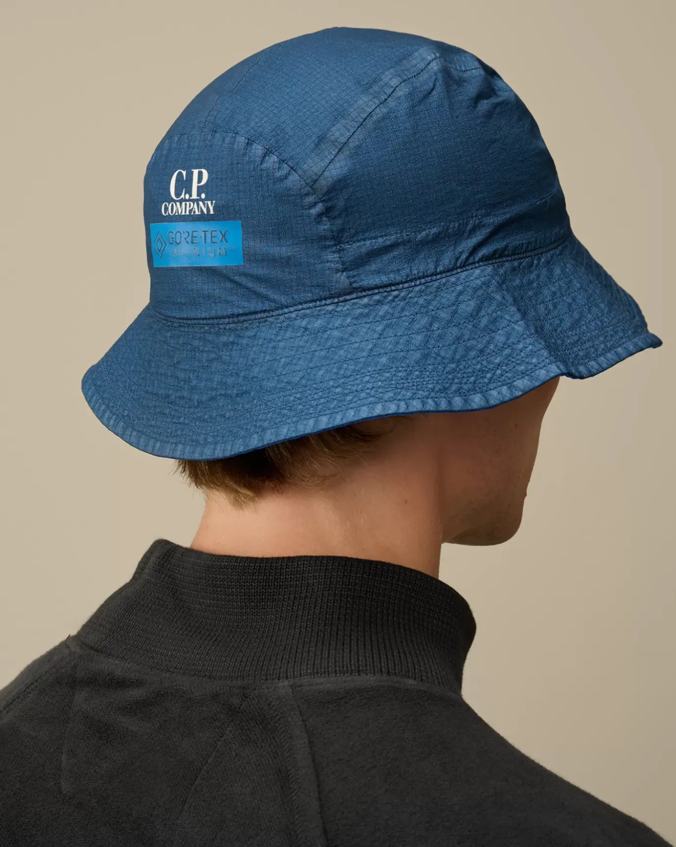 Hats<C.P. Company Gore-G Type Logo Bucket Hat Directoire Blue