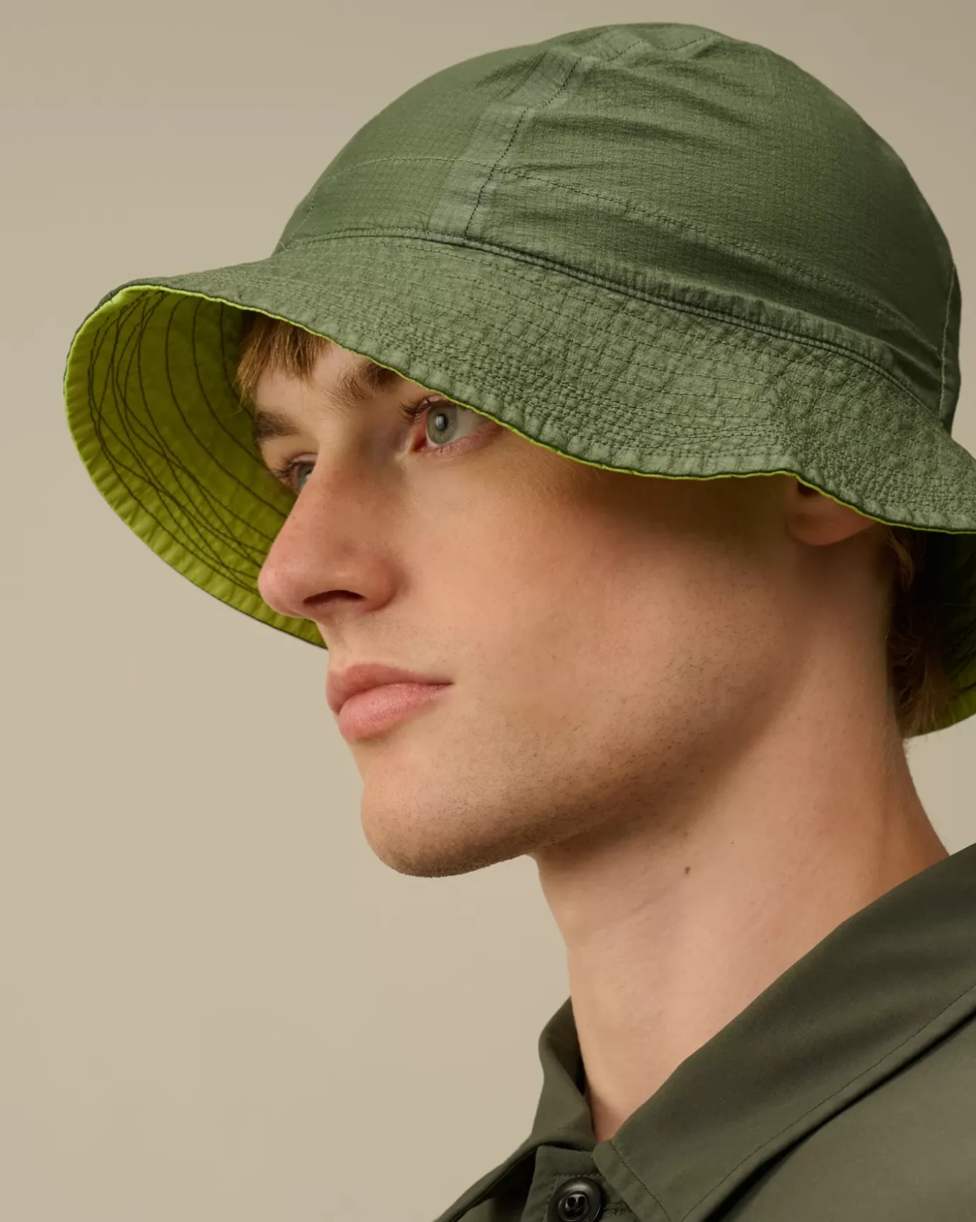 Hats<C.P. Company Gore-G Type Logo Bucket Hat Piquant Green