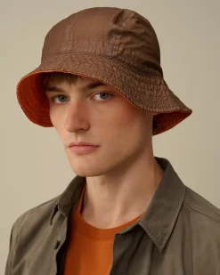 Hats<C.P. Company Gore-G Type Logo Bucket Hat Bombay Brown