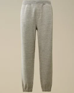 Tracksuits & Shorts<C.P. Company Japanese Mélange Fleece Logo Sweatpants Greystone Melange