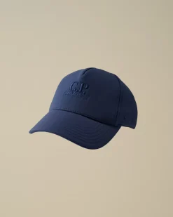 Clothing 10-14|Clothing 4-8<C.P. Company Kids C.P. Shell-R Logo Cap Estate Blue