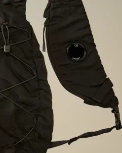 Clothing 10-14|Clothing 4-8<C.P. Company Kids Nylon B Crossbody Rucksack Black