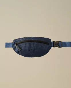 Clothing 10-14|Clothing 4-8<C.P. Company Kids Nylon B Logo Zipped Waistbag Estate Blue
