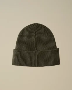 Clothing 4-8|Clothing 10-14<C.P. Company Kids Wool Knit Goggle Beanie Grape Leaf – Green