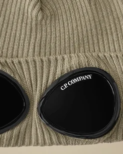 Clothing 10-14|Clothing 4-8<C.P. Company Kids Wool Knit Goggle Beanie Vintage Khaki – Beige