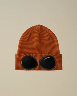 Clothing 10-14|Clothing 4-8<C.P. Company Kids Wool Knit Goggle Beanie Bombay Brown