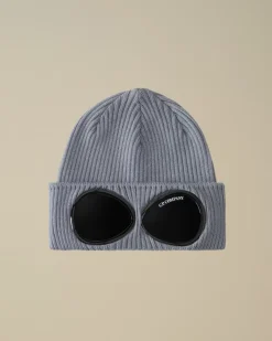 Clothing 10-14|Clothing 4-8<C.P. Company Kids Wool Knit Goggle Beanie Flint Stone – Blue