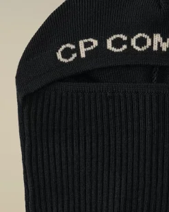 Clothing 10-14|Clothing 4-8<C.P. Company Kids Wool Knit Logo Balaclava Total Eclipse – Blue