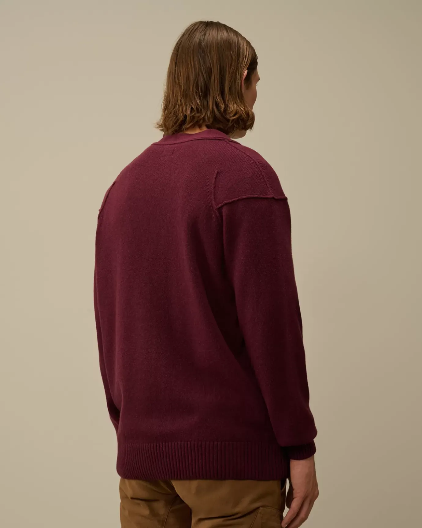 Jumpers<C.P. Company Lambswool GRS Buttoned Cardigan Potent Purple