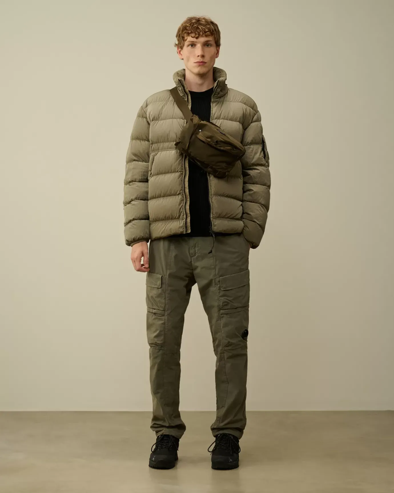 Jumpers<C.P. Company Lambswool GRS Crew Neck Full Knit Black