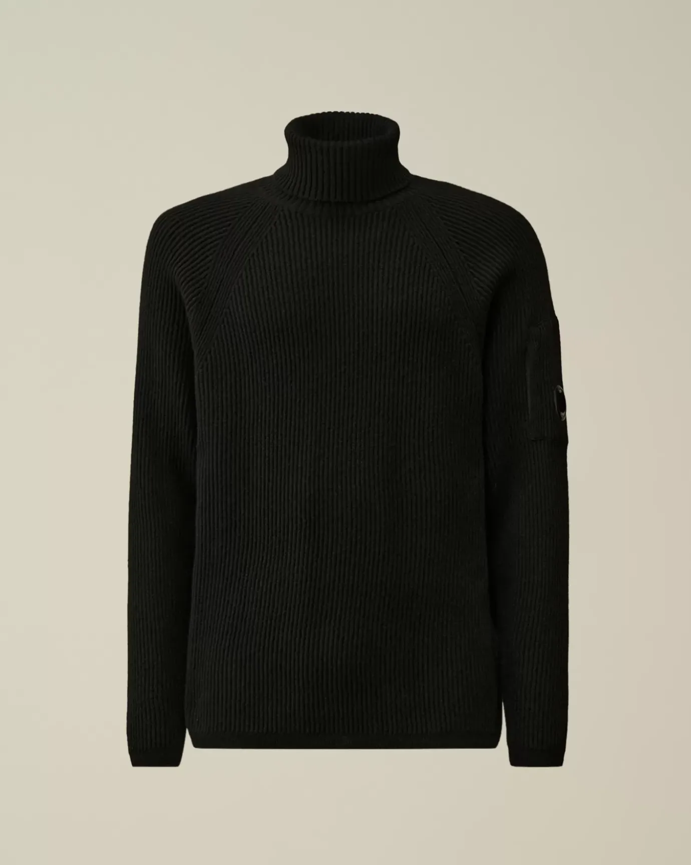 Jumpers<C.P. Company Lambswool GRS Turtleneck Full Knit Black