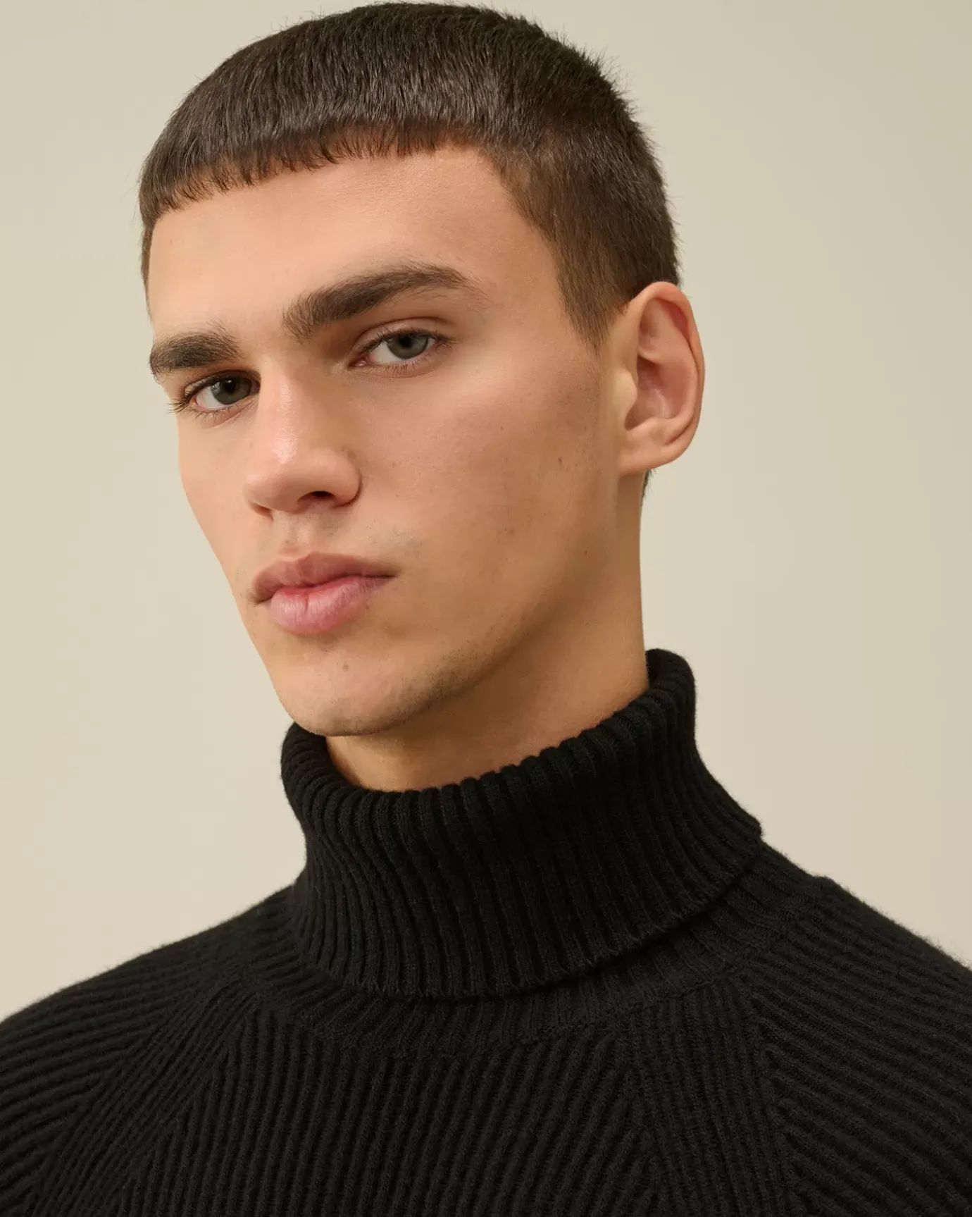 Jumpers<C.P. Company Lambswool GRS Turtleneck Full Knit Black