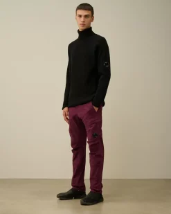 Jumpers<C.P. Company Lambswool GRS Turtleneck Full Knit Black