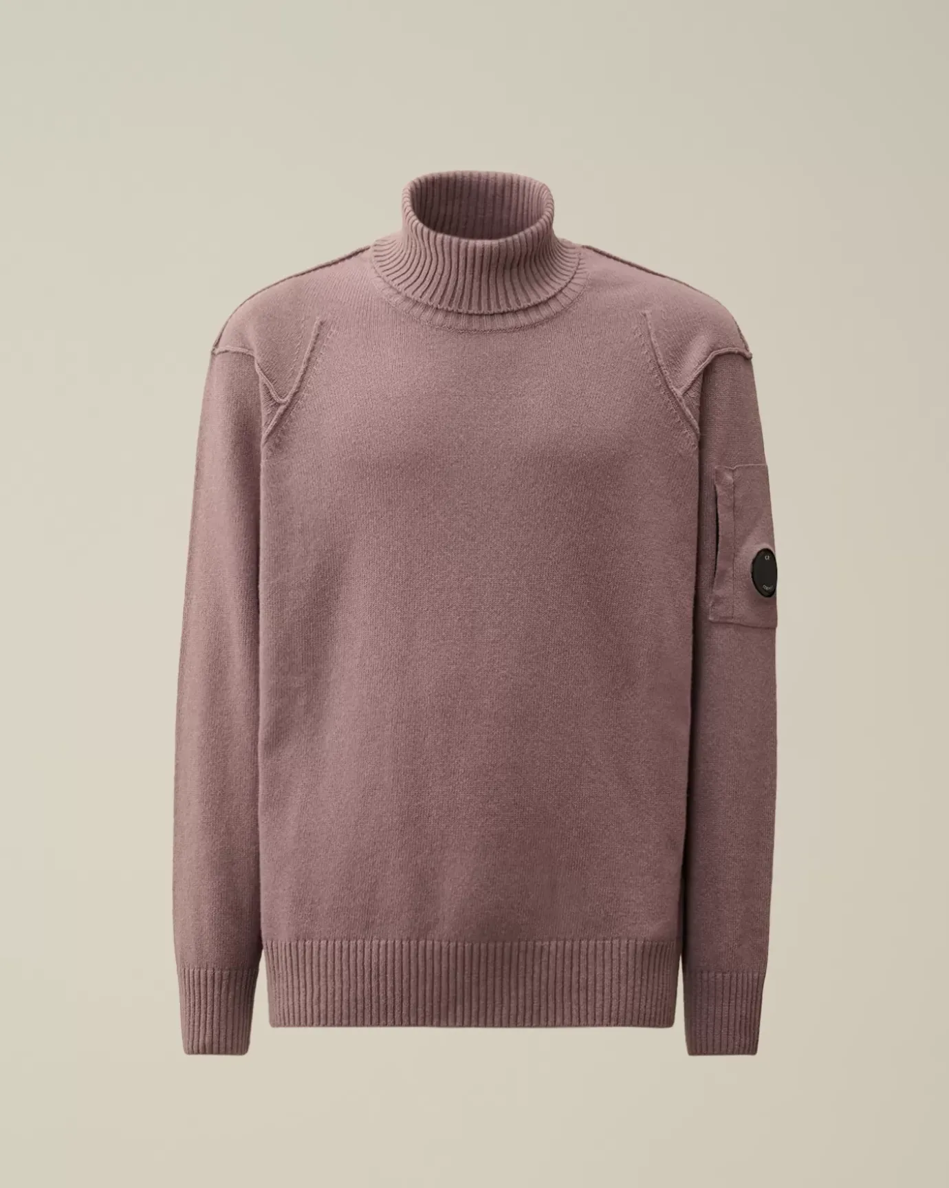 Jumpers<C.P. Company Lambswool GRS Turtleneck Knit Purple Dove