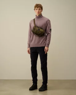 Jumpers<C.P. Company Lambswool GRS Turtleneck Knit Purple Dove