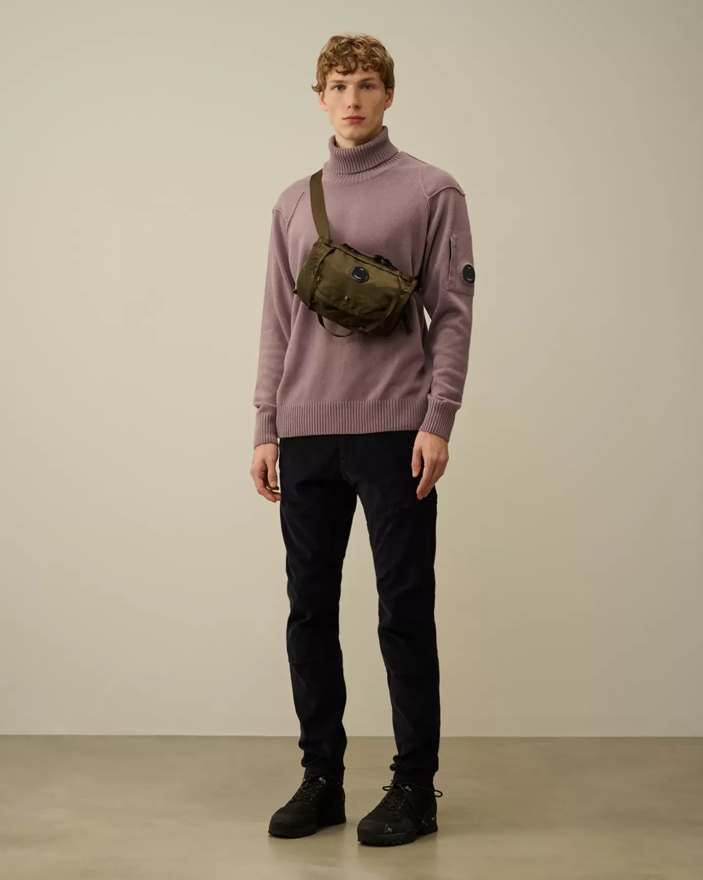 Jumpers<C.P. Company Lambswool GRS Turtleneck Knit Purple Dove