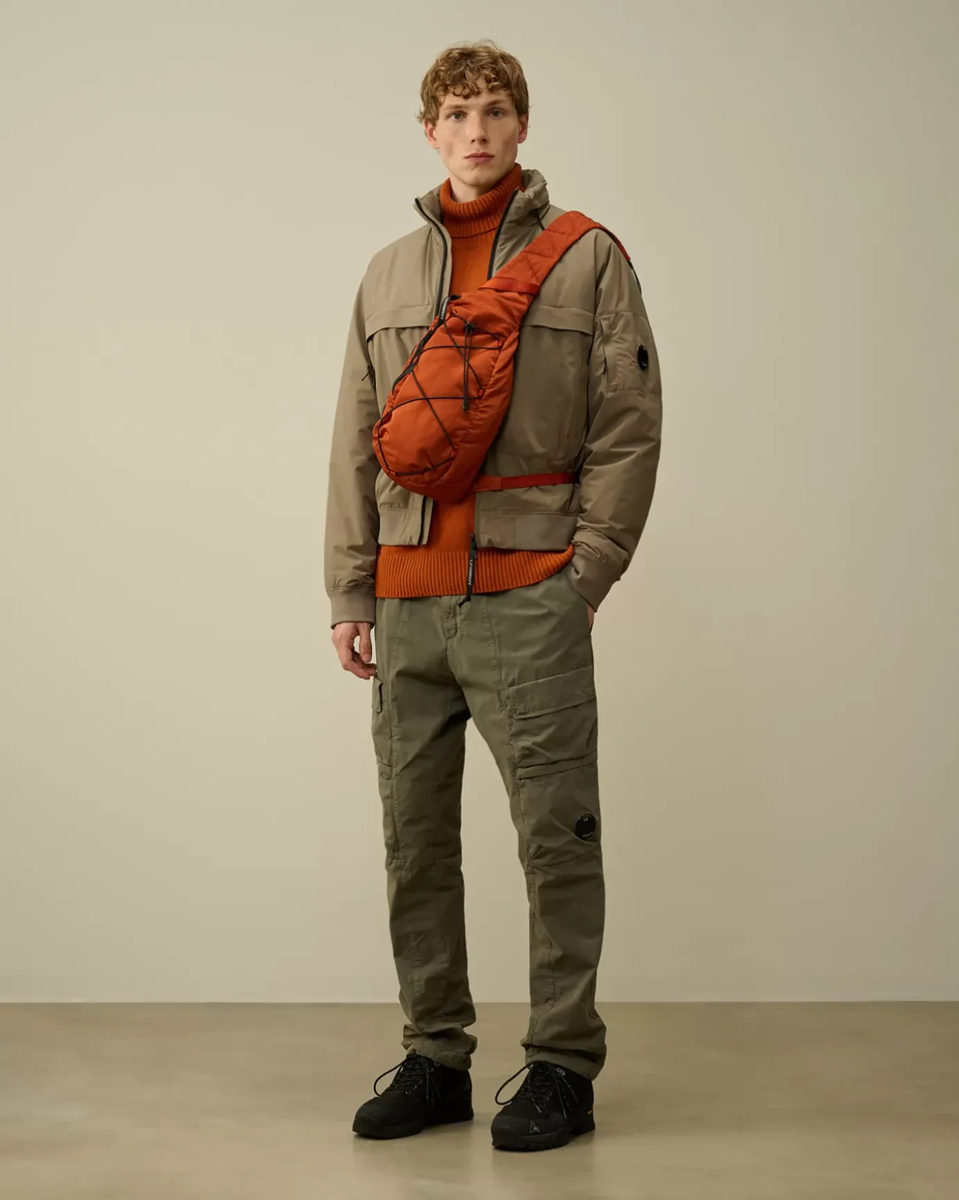 Jumpers<C.P. Company Lambswool GRS Turtleneck Knit Bombay Brown