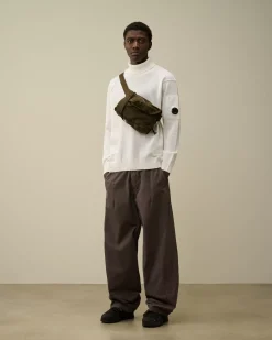 Jumpers<C.P. Company Lambswool GRS Turtleneck Knit Gauze White