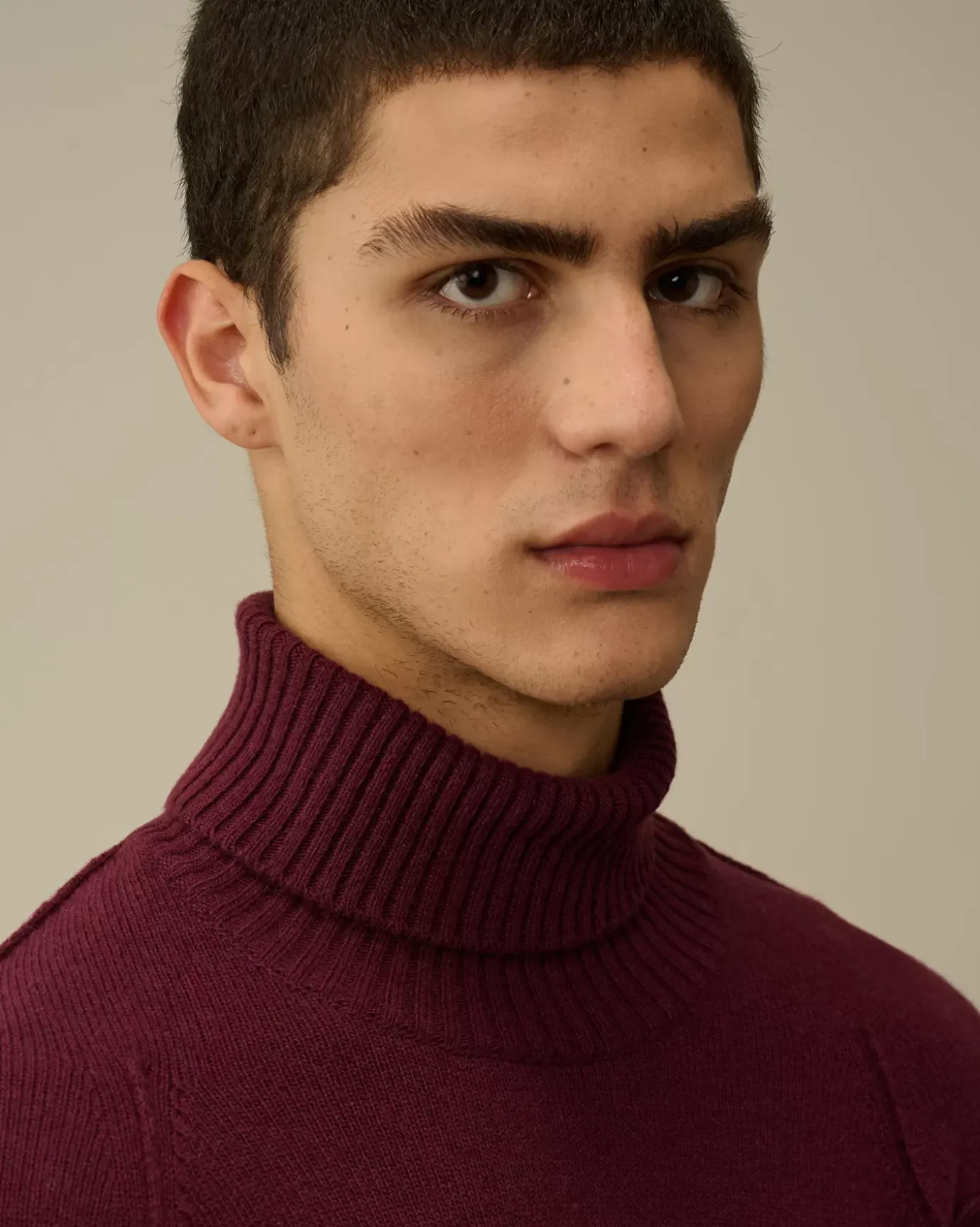 Jumpers<C.P. Company Lambswool GRS Turtleneck Knit Potent Purple