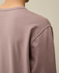 Sweatshirts<C.P. Company Light Fleece Crew Neck Sweatshirt Purple Dove
