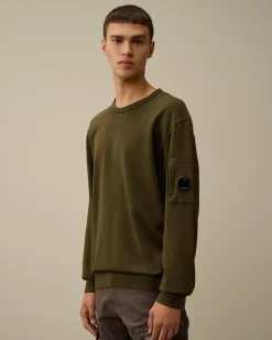 Sweatshirts<C.P. Company Light Fleece Crew Neck Sweatshirt Ivy Green