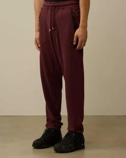 Tracksuits & Shorts<C.P. Company Light Fleece Embroidery Sweatpants Potent Purple